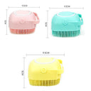 Pet Dog Shampoo Brush 2.7oz 80ml Soft Silicone Rubber Groomer