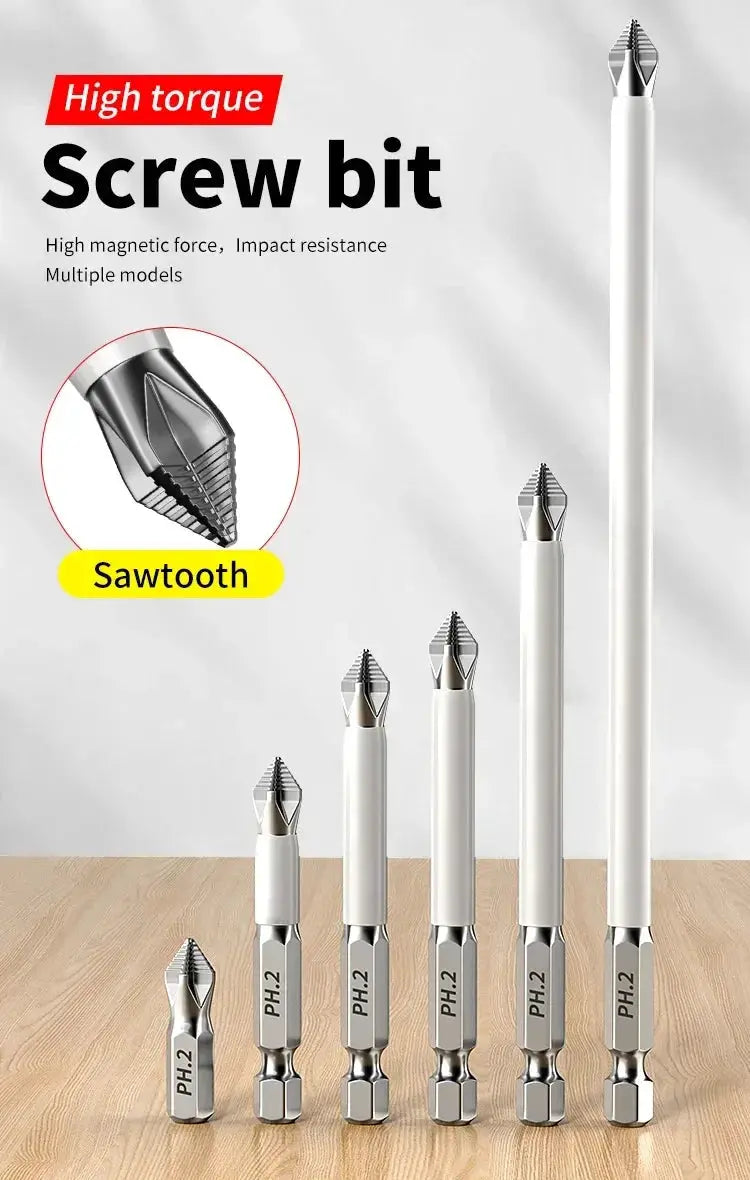 Magnetic Electric Screwdriver Set - Steel Bits — product view 8