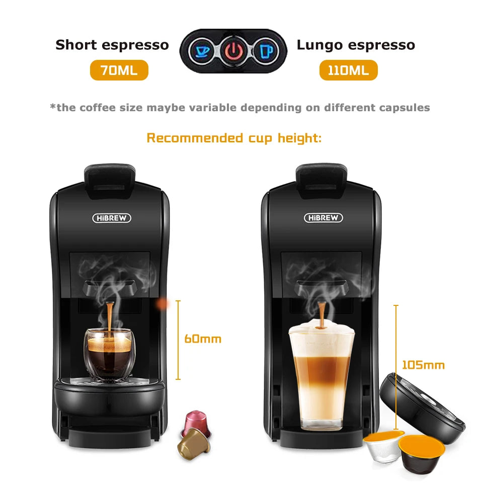 HiBREW Coffee Machine Hot & Cold Multiple Capsule Espresso — product view 5