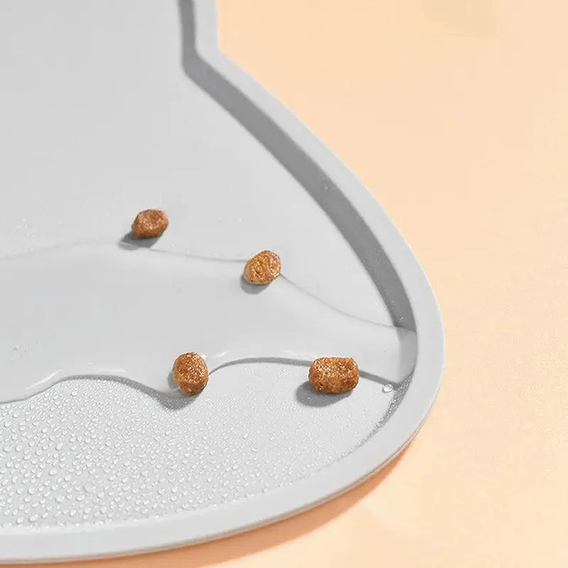 Silicone Pet Mat Non Slip Waterproof Feeder Tray For Bowls