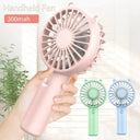 Portable Handheld Fan - Rechargeable Quiet Cool