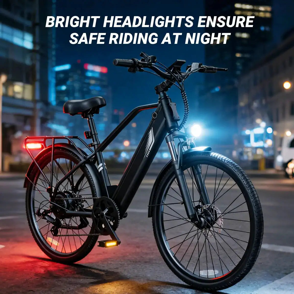 DYU C5 Adult Electric Bike 1000W Motor 480WH Lithium Battery Electric Bicycle ，7-Speed City E-Bike UL2849 Certified