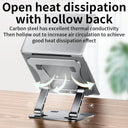 Phone Tablet Stand Adjustable Aluminum Alloy Laptop Tablet Up to 17 Inch Portable Folding Cooling Support