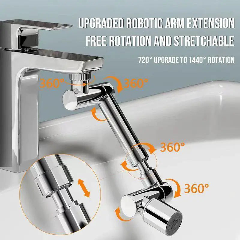 Rotating Metal Faucet Aerator 1440 Degrees Water Saver