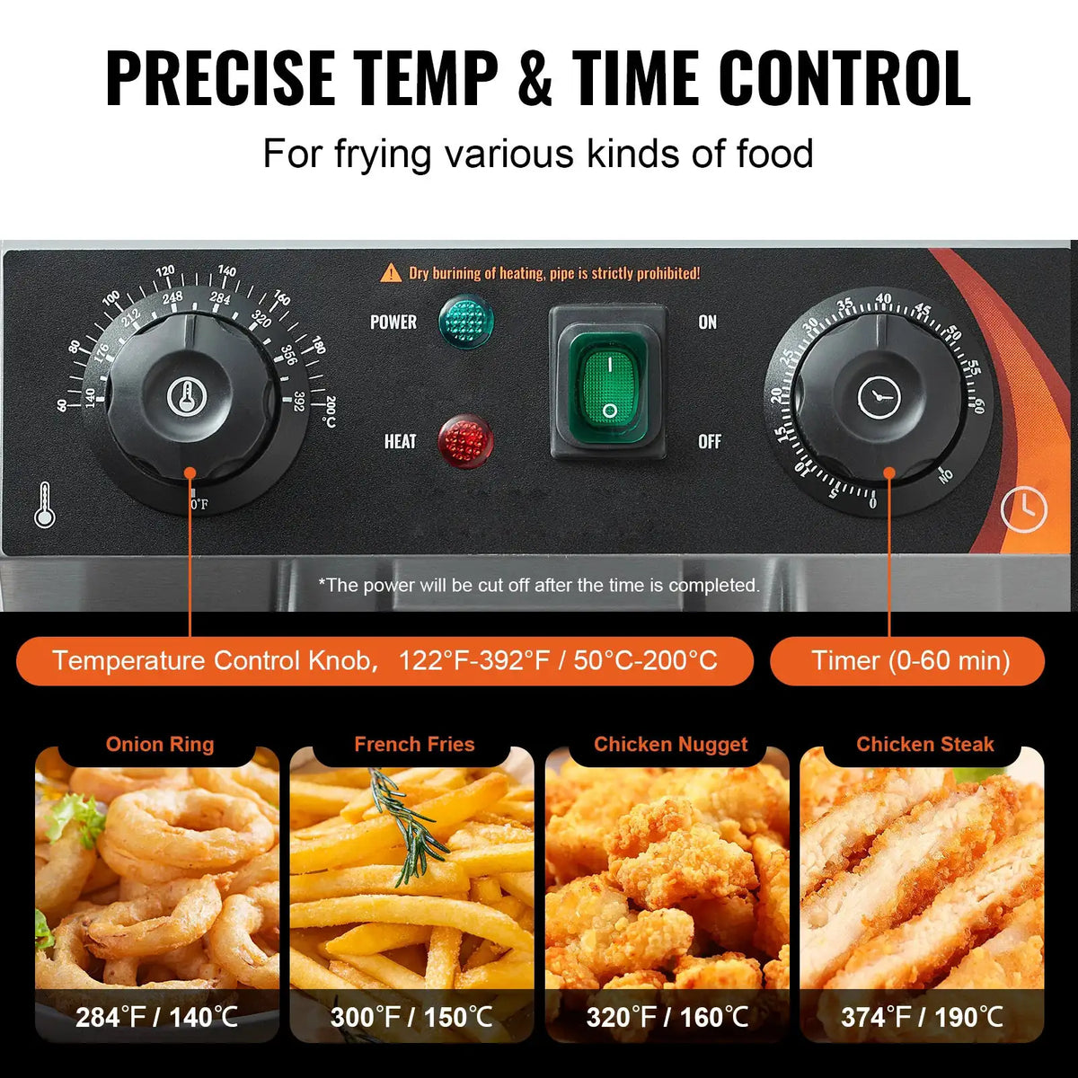 SucceBuy Electric Deep Fryer w/Dual Removable Tanks Commercial — product view 4