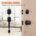 Front Door Deadbolt Handle Set