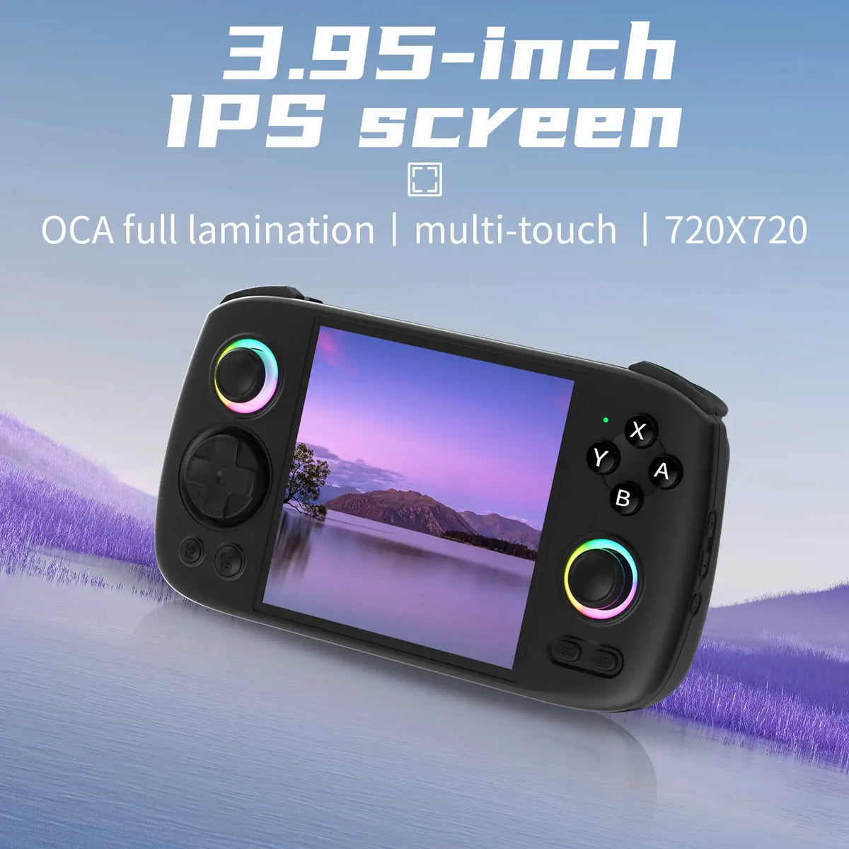 Anbernic RG Cube Retro Handheld Game Console 3.95" IPS Touch Screen Android 5200mAh RGB Light Hall Joystick Video Games Player Supports FOTA Upgrade 1080p DisplayPort Out WIFI Streaming