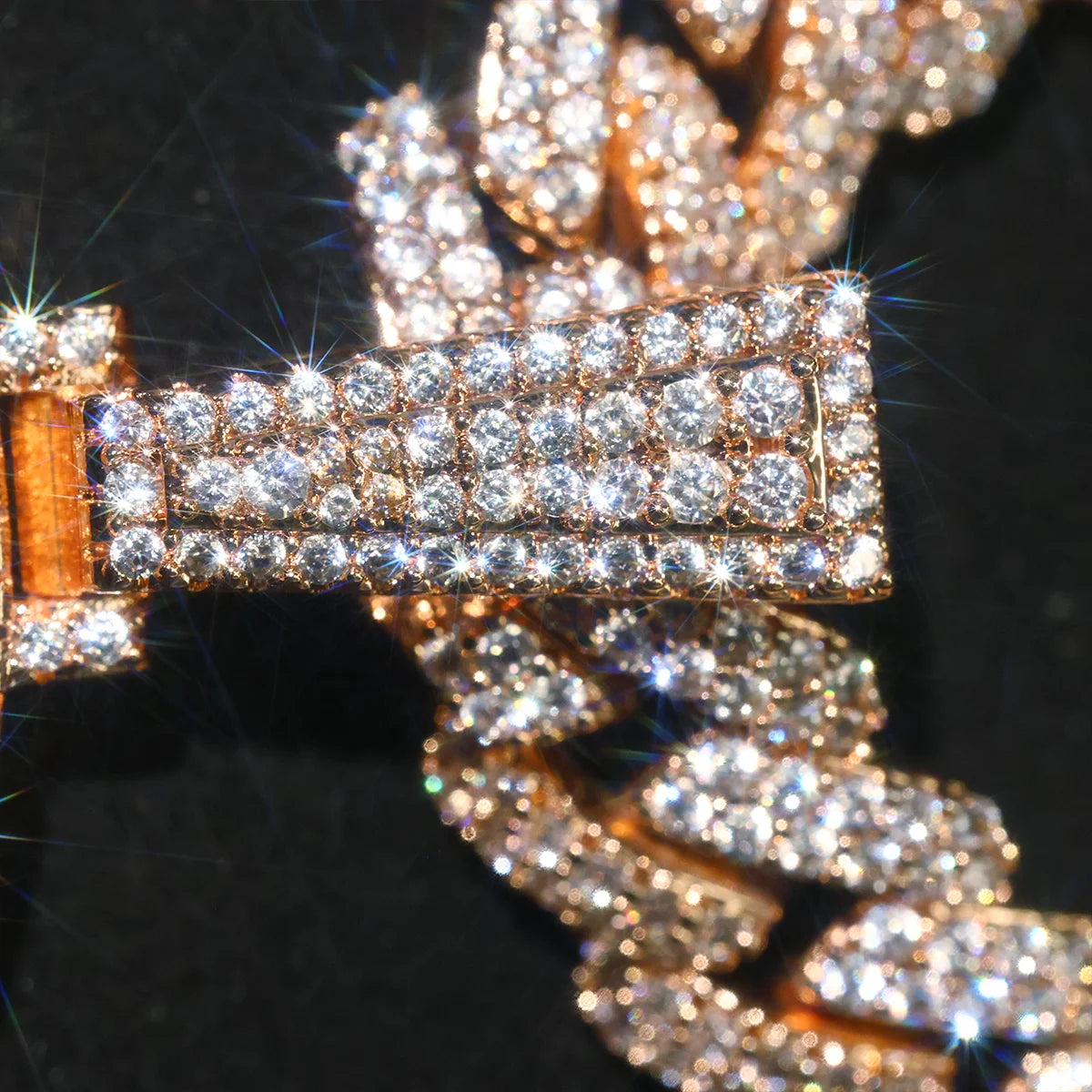 Iced Crescent Mosque Star Pendant