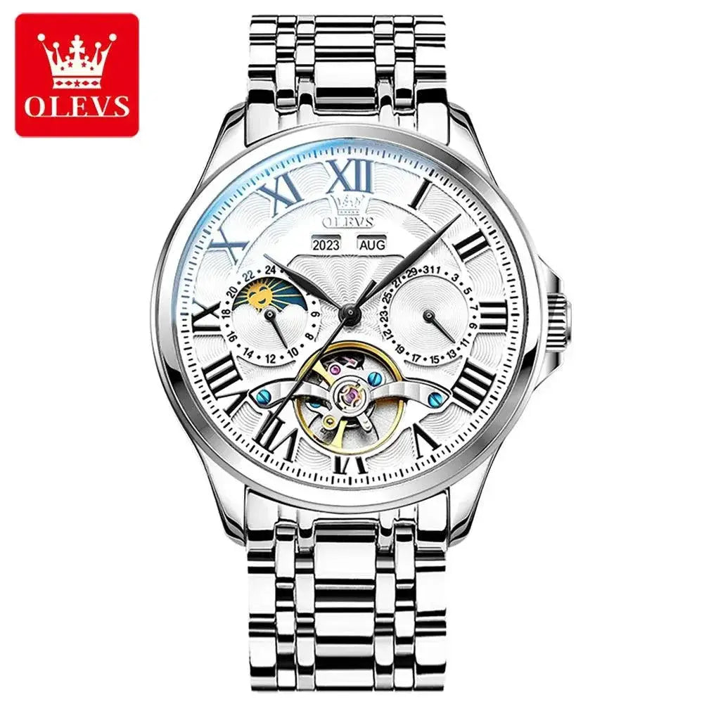 Moon Phase Luxury Men's Watch For Stylish Gentlemen