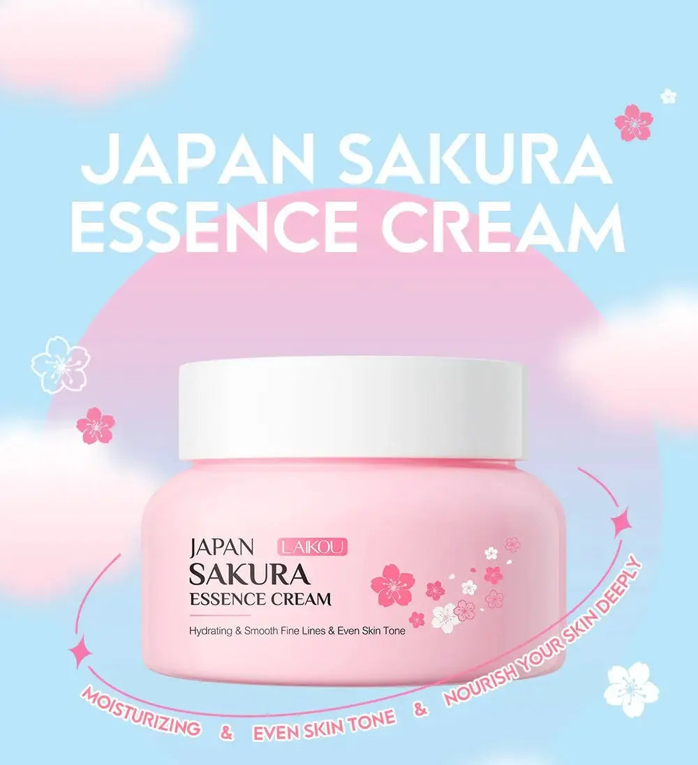 LAIKOU Sakura Hydrating Cream Moisturizer Whitening Nourishing Oil Control Moisturizing Repairing Deep Hydration Winter Skincare