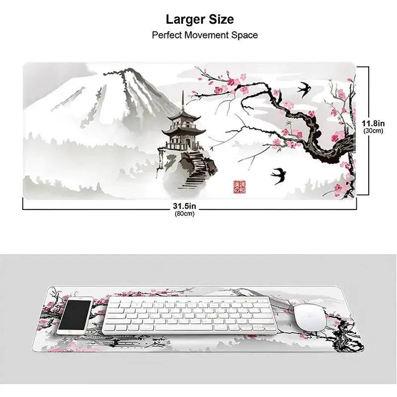 Sakura Gaming Mouse Pad Extra Large Desk Mat For Setup