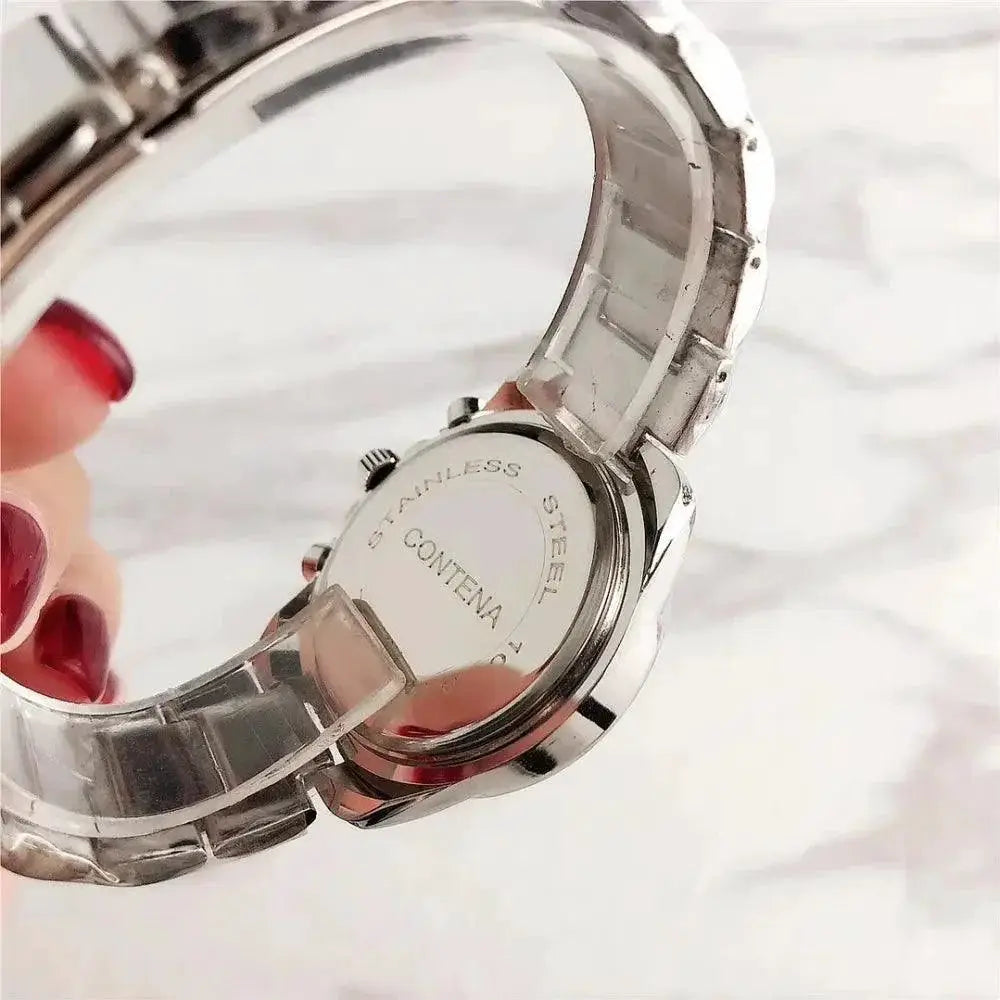 Luxurious Steel Bracelet Watch For Women Quartz Timepiece