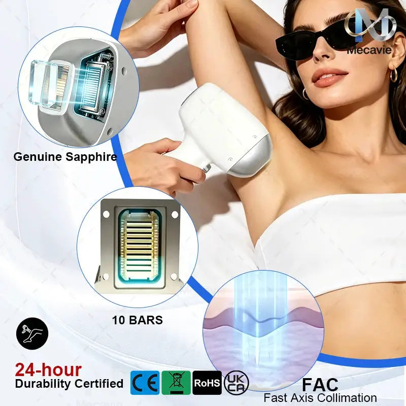 Professional Soprano 2in1 Diode Laser Machine 5000W 755/808/830/940/1064nm Hair Removal Tattoo Removal Ice Cooling System Device