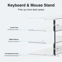 Yikola Acrylic Desktop Organizer 3 Tier Stand with Mouse Rack