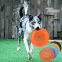 Dog Rubber Flying Saucer Toy Interactive UFO Training Disc