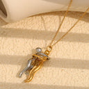 E.B.belle Mix Color People Hug Pendants Necklace Gift