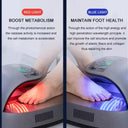 Wentun 1.0 Foot Spa 2-in-1 Foot Massage with Red Blue Light Display Stainless Steel Material Tera Hz IMD Screen for Elderly