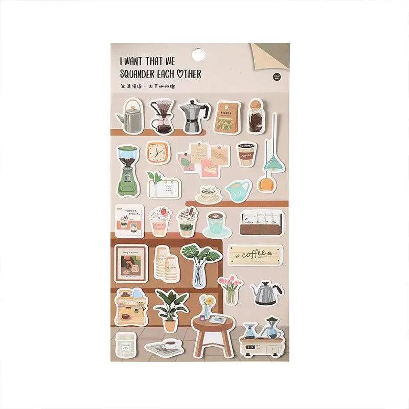 Warm Home Musical Instruments Sticker Pack for Crafts