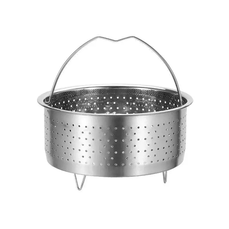 Stainless Steel Steamer Basket With Silicone Handle 44 cm