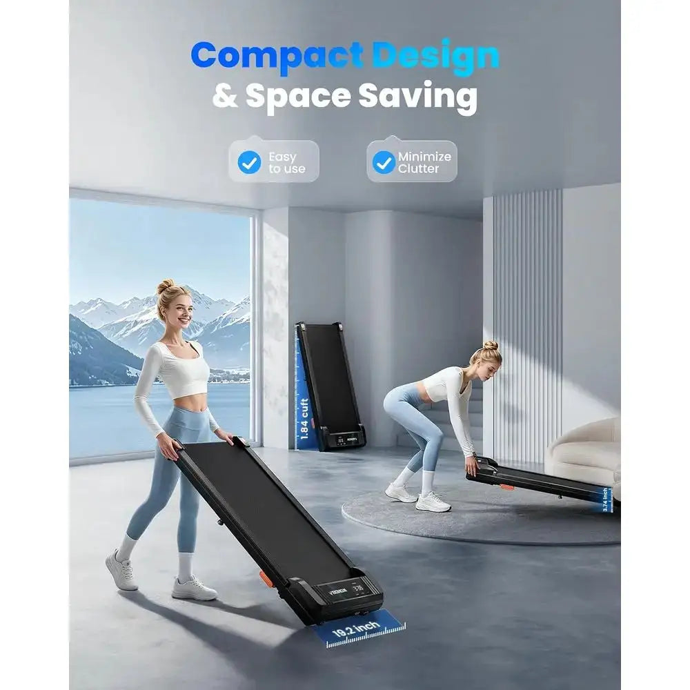 Portable Electric Treadmill Desk 2.5HP, 12% Incline, 280 lbs Capacity, 4-in-1 Walking Pad with Remote & LED Display