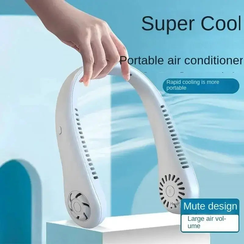 Fan Long Endurance Mini Neck Portable Bladeless Fan - OurLum.com