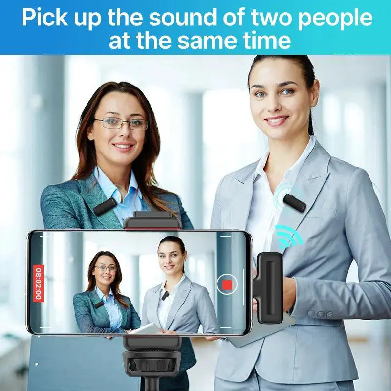 Ulanzi J12 Wireless Lavalier Microphone Pro Audio Kit