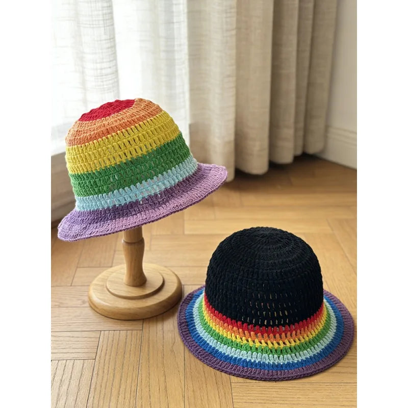 Striped Knit Winter Hat