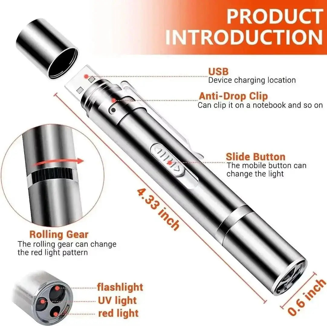Cat Interactive Laser Pointer USB Rechargeable Chaser Pen
