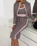 Office Jacket Dress Set For Women