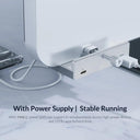 USB Hub With Power Supply Multi Splitter For Fast Data Transfer