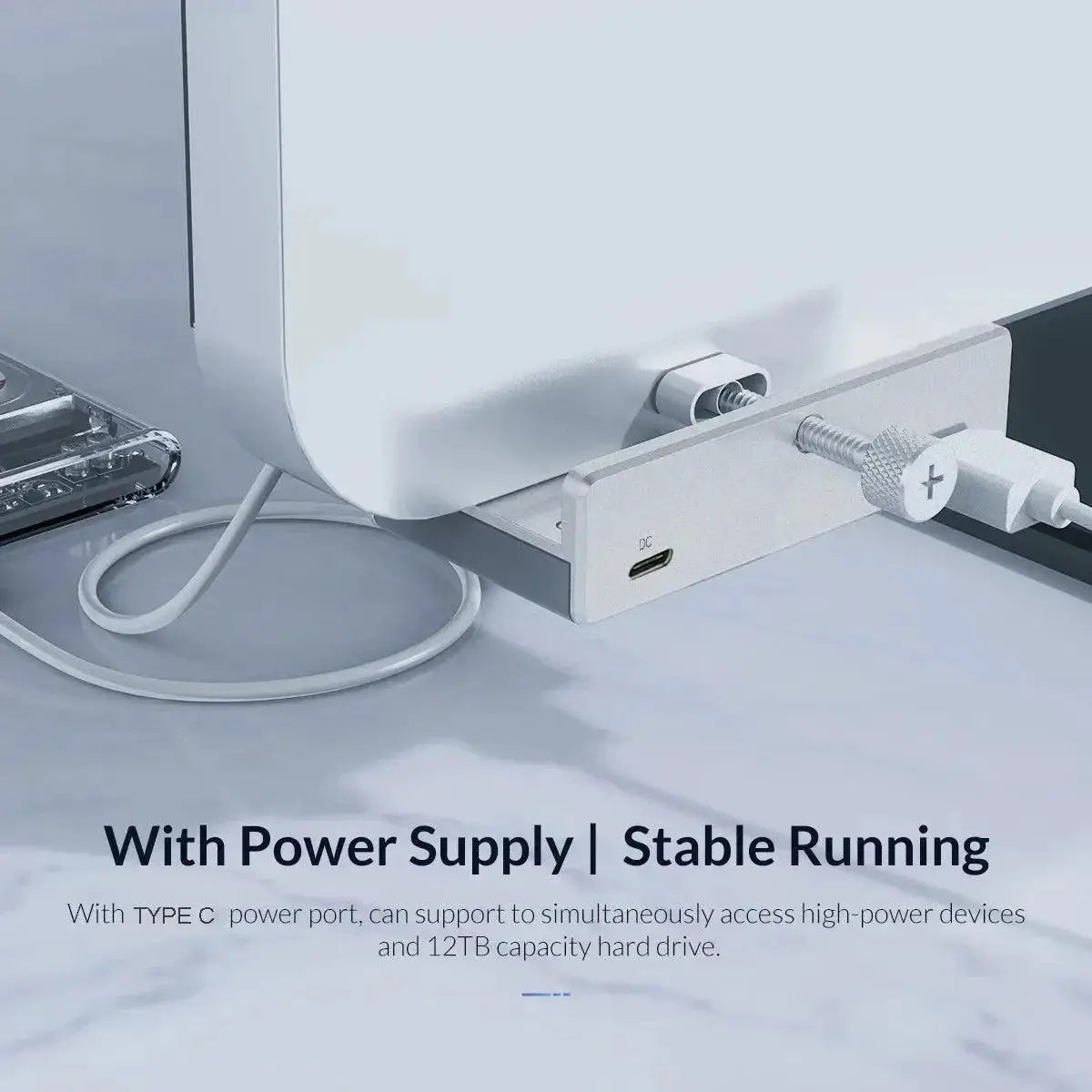 Usb Hub With Power Supply Multi Splitter For Fast Transfer