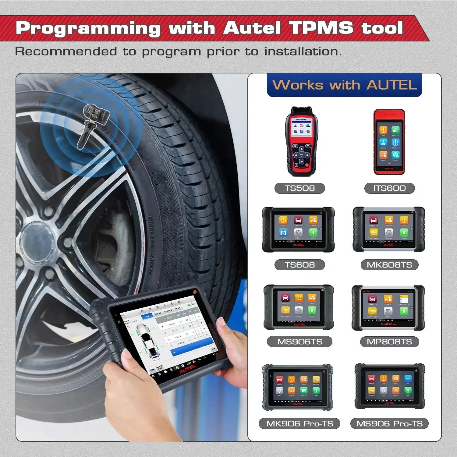 Autel TPMS 2in1 MX Sensor Tools For 315 433 MHz Vehicles