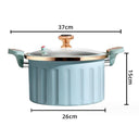 Micro Pressure Soup Pot Non Stick Stewing Pot 8L Korean Enamel