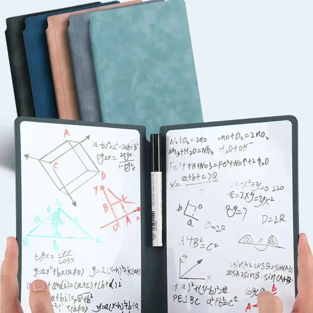 A5 Reusable Whiteboard Notebook Set With Whiteboard Pen