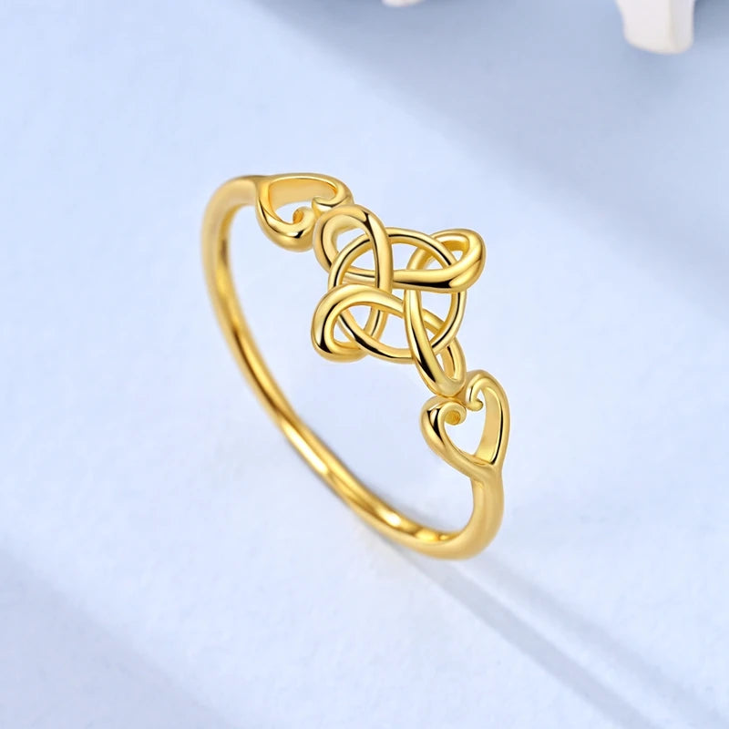 Mula Sterling Silver Gold Celtic