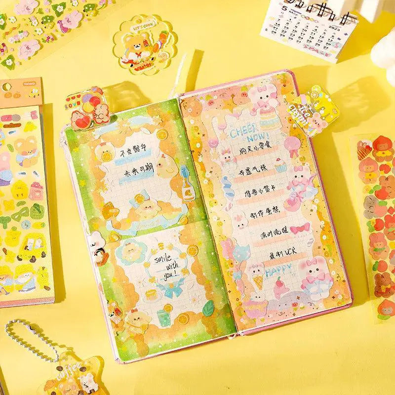 Kawaii Cartoon Animals Decorative Stickers For Scrapbooking