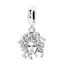 Silver Charm Pendant Celtic Dragon