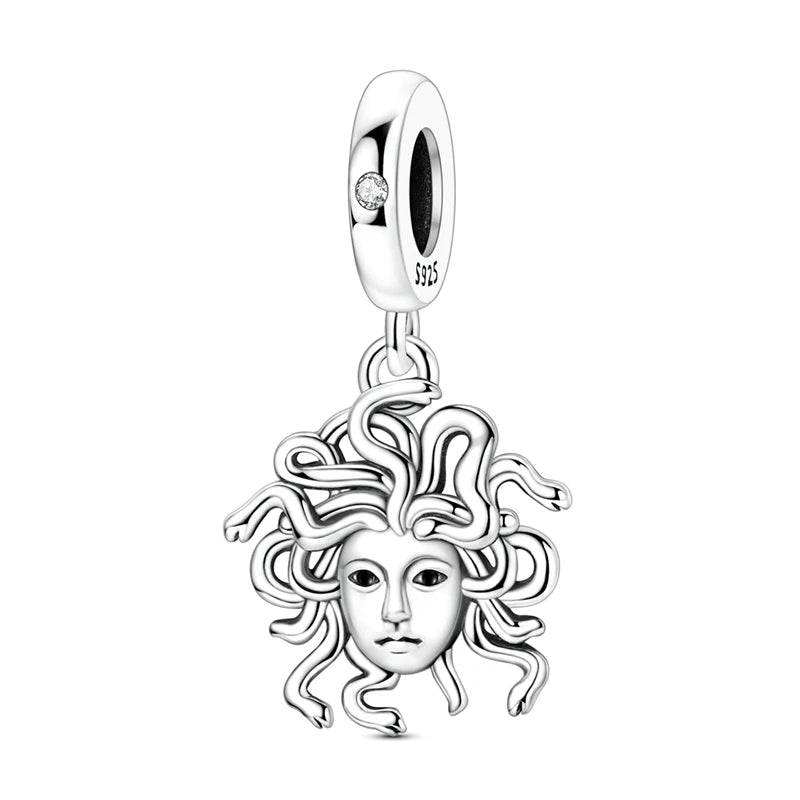 Silver Charm Pendant Celtic Dragon