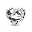 Sterling Silver Charm Beads Bracelet