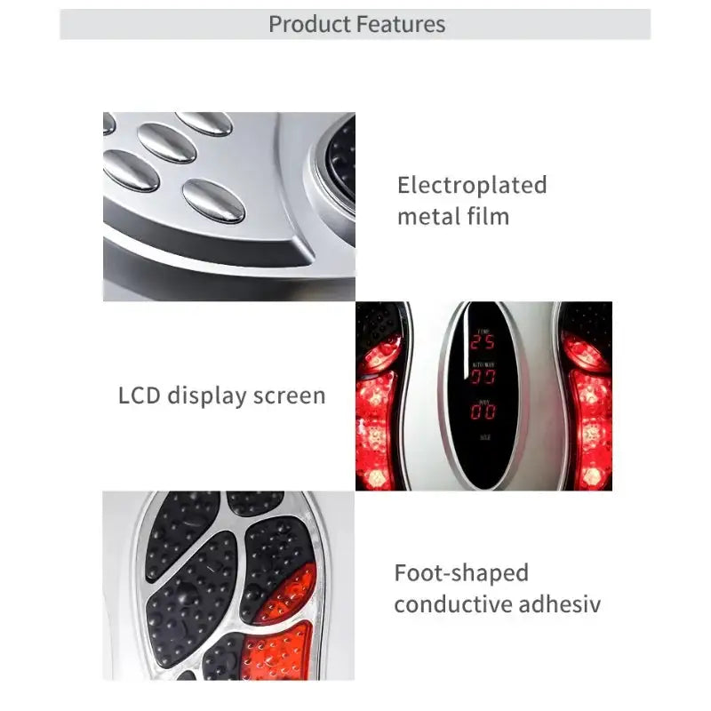 Foot Nerve Muscle Massager Electric Foot Stimulator Improves Circulation Feet Legs Circulation Machine Relieves Body Fatigue