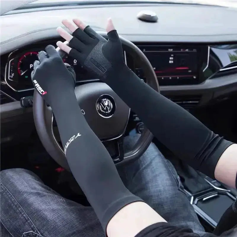 UV Solar Arm Sleeves Unisex For Cycling Sun Protection