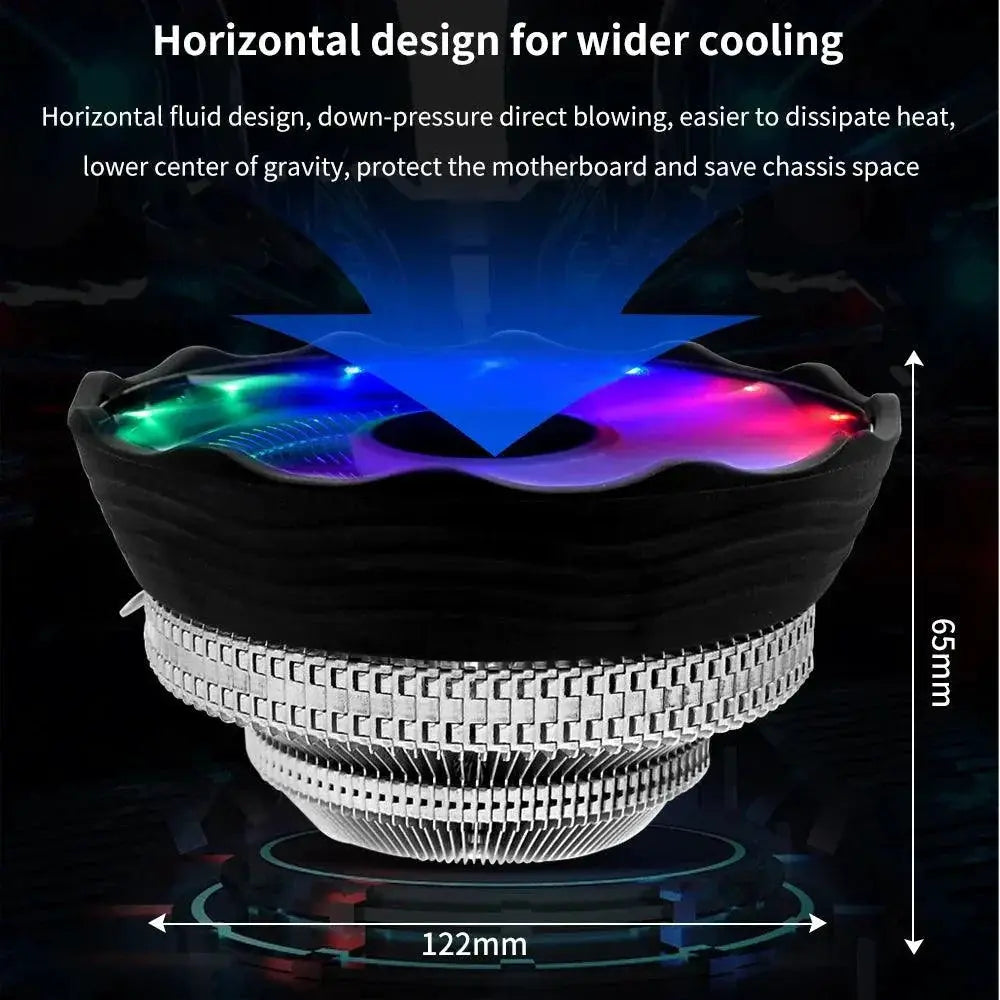 TISHRIC Enhanced RGB CPU Cooler For Gaming Performance