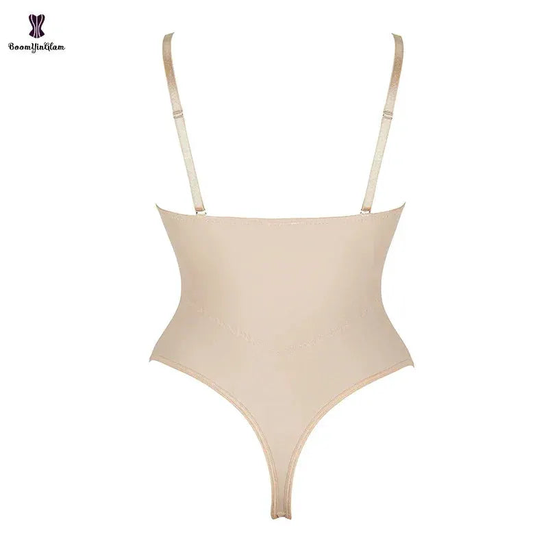 Plus Size Strap Bodysuit Corset Seamless Shapewear
