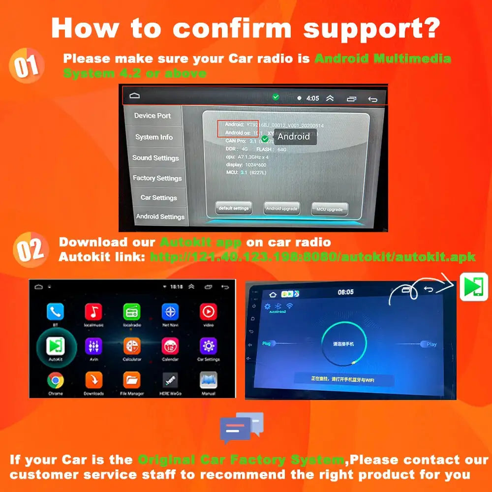 LoadKey & Carlinkit Wired & Wireless CarPlay Android Auto Dongle USB Wireless Adapter for Android Screen Auto Connect Mirroring