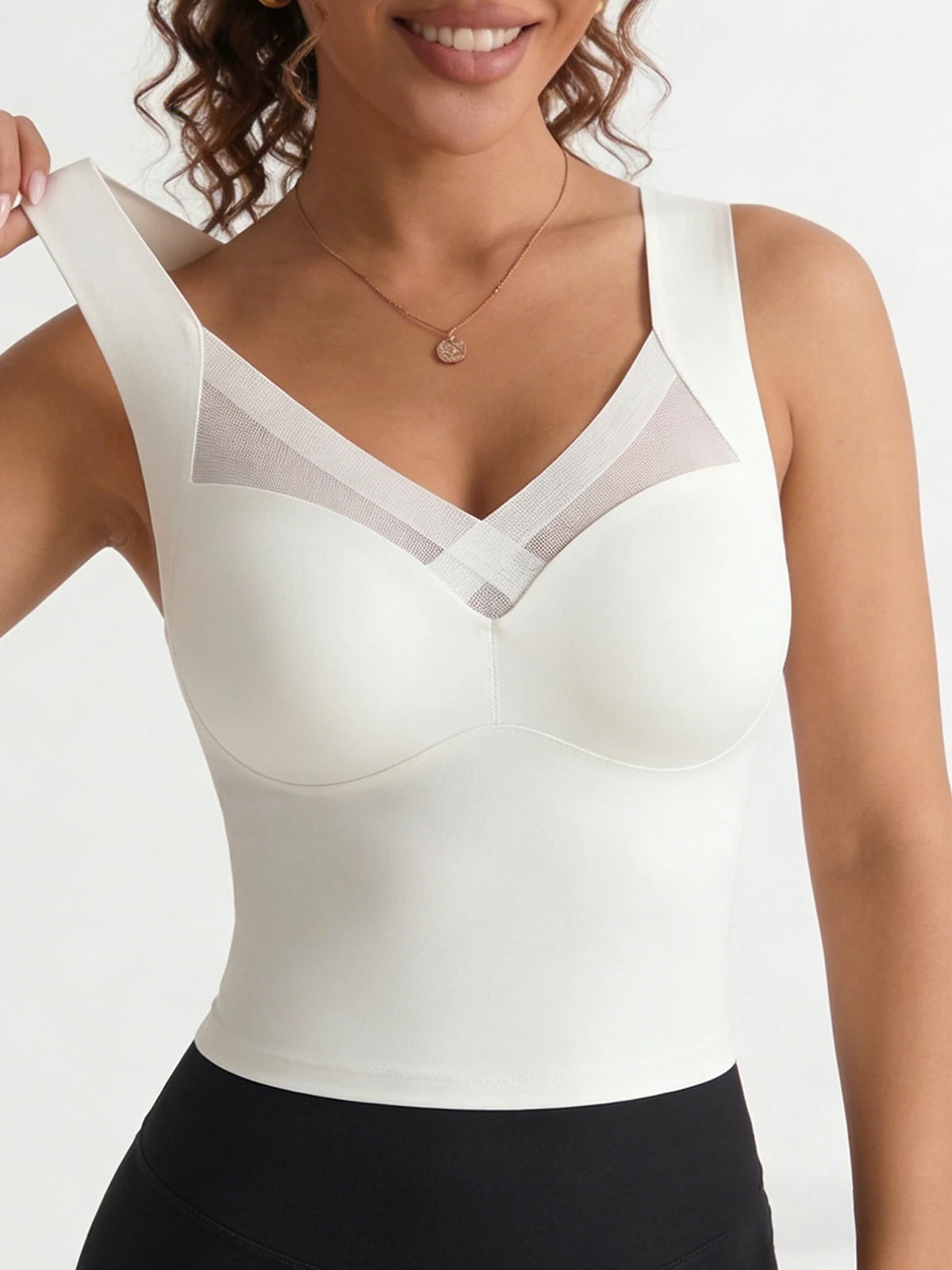 Mesh Wireless Seamless Bra