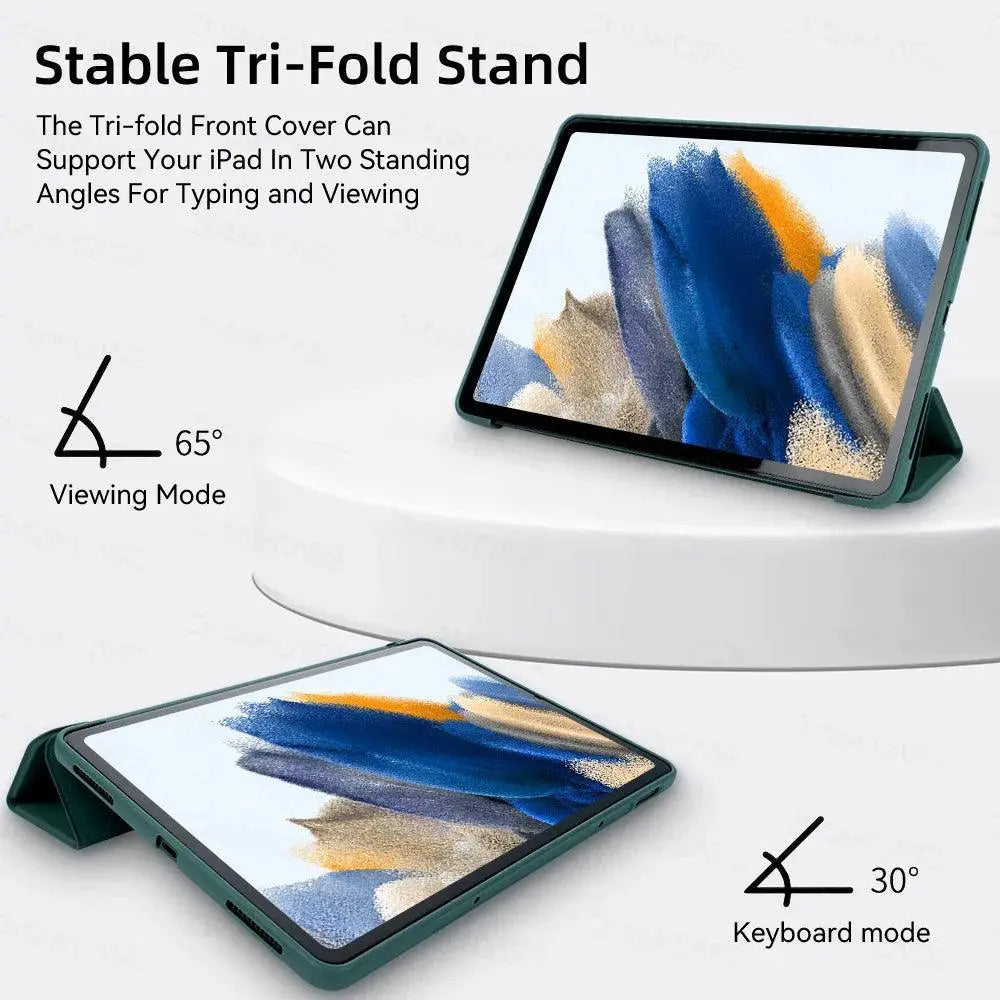 Samsung Galaxy Tab A8 Stylish PU Leather Case Auto Sleep