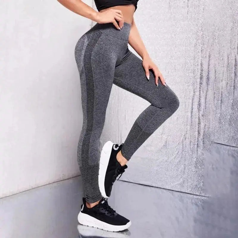 Sleek High-Waisted Yoga Leggings Seamless Fitness Wear