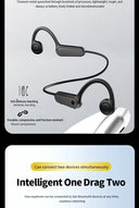 Real Bone Conduction Wireless Sport Headphones Earphones