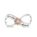 Silver Rainbow Flower Dragonfly Charm