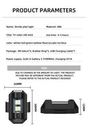 Universal LED Motorcycle Warning Lights 7 Colors Mini USB Drone Strobe Light